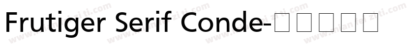 Frutiger Serif Conde字体转换